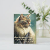 Inspirerend Kat-Briefkaart met productiviteitskaar Briefkaart (Staand voorkant)