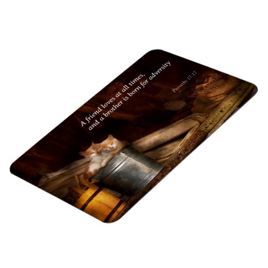 Inspirerend - Kat - Emmer van plezier Magneet (Linkerzijde)