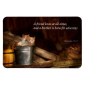 Inspirerend - Kat - Emmer van plezier Magneet (Horizontaal)