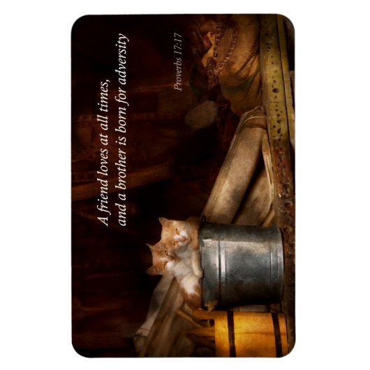 Inspirerend - Kat - Emmer van plezier Magneet (Verticaal)