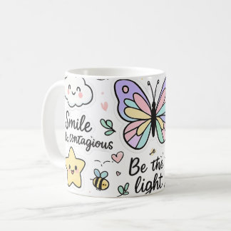 Inspirerend Kawaii-Boho Butterfly Sticker Sheet Koffiemok