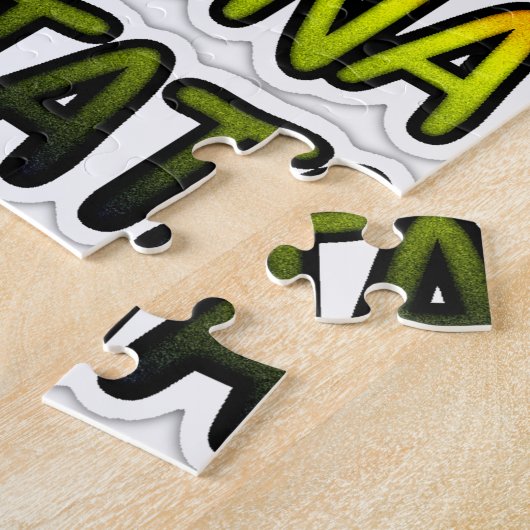 Inspirerend "Keep It Real Hakuna Matata" kunst Legpuzzel (Zijkant)