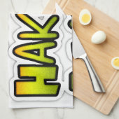 Inspirerend "Keep It Real Hakuna Matata" kunst Theedoek (Quarter Fold)