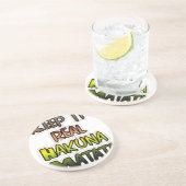 Inspirerend "Keep It Real Hakuna Matata" kunst Zandsteen Onderzetter (Zijkant)