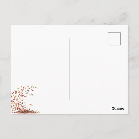 Inspirerend kennis is Power Fall Leaves Briefkaart (Achterkant)