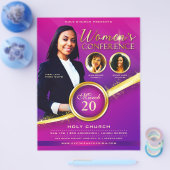 Inspirerend kerk van de vrouwenconferentie flyer (Enkel)