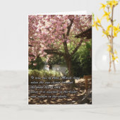 Inspirerend kersenboom in bloei kaart (Gele Bloem)