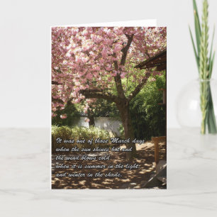 Inspirerend kersenboom in bloei kaart