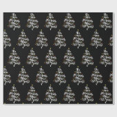 Inspirerend kerstboomcitaat cadeaupapier (Vlak)