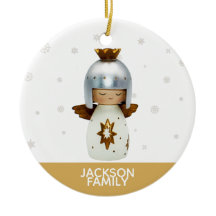 Inspirerend kerstcitaat met engelse en goudtekst