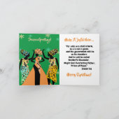 Inspirerend kerstfeest in Afrika Feestdagen Kaart (Binnen)