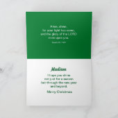 Inspirerend kerstkaart Arise and Shine Faith Kaart (Binnen)