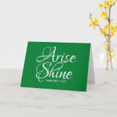 Inspirerend kerstkaart Arise and Shine Faith Kaart (Gele Bloem)