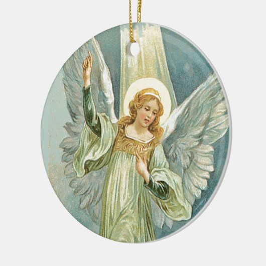 Inspirerend kerstmis keramisch ornament (Links)