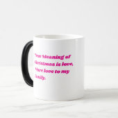 Inspirerend kerstquote magische mok (Voorkant links)