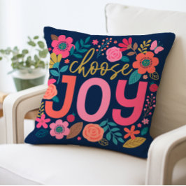 Inspirerend Kies Joy Floral Kussen, Motivatie Kussen