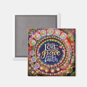 Inspirerend Kies Liefde Kleurrijke Inspiratie Magneet (Voorkant / Achterkant)