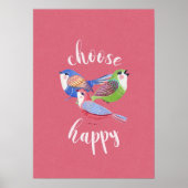 Inspirerend kies Motivatie Natuur kunst Poster (Voorkant)