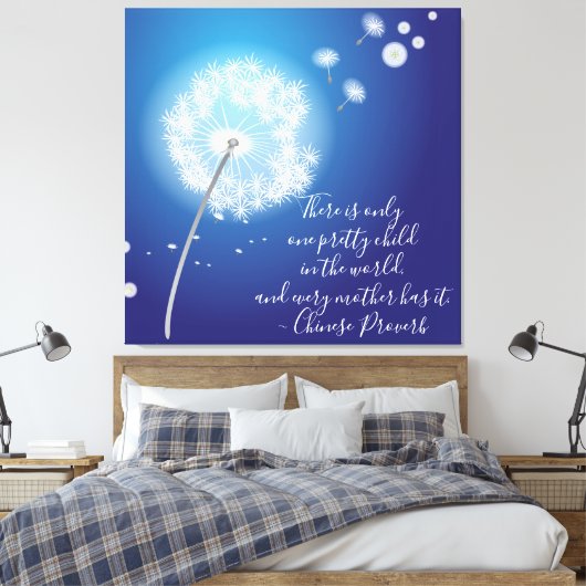 Inspirerend kind canvas afdruk (Insitu (Slaapkamer))