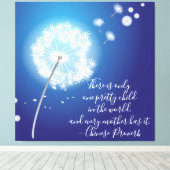 Inspirerend kind canvas afdruk (Insitu (Houten vloer))