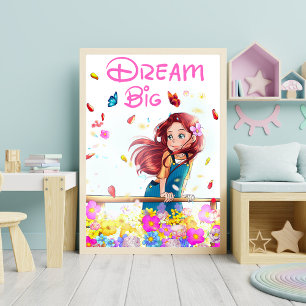 Inspirerend kinderkamer Kinder droom grote meisjes Poster