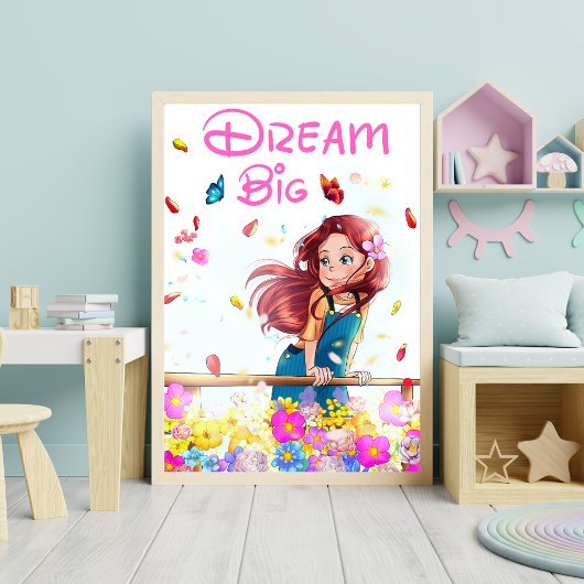 Inspirerend kinderkamer Kinder droom grote meisjes Poster