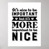 Inspirerend kindheid belangrijker om aardig te zij poster (Voorkant)