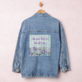 Inspirerend Kindness Blue Floral Denim Jacket (Hangar)