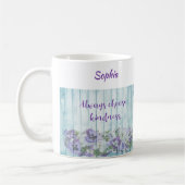 Inspirerend Kindness Blue Floral Koffiemok (Links)