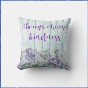 Inspirerend Kindness Blue Floral Kussen