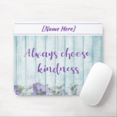Inspirerend Kindness Blue Floral Muismat (Met muis)