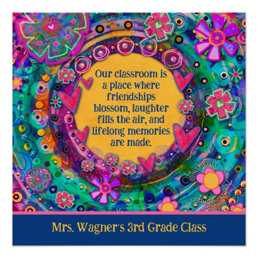 Inspirerend klassikale offerte gepersonaliseerde b perfect poster (Voorkant)