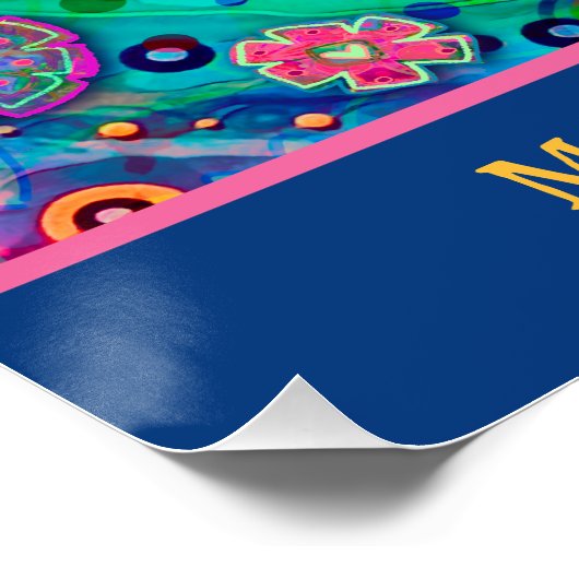 Inspirerend klassikale offerte gepersonaliseerde b perfect poster (Hoek)