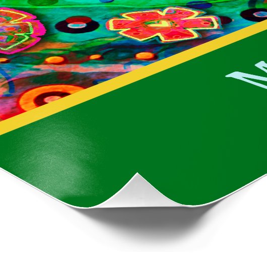 Inspirerend klassikale offerte gepersonaliseerde b perfect poster (Hoek)