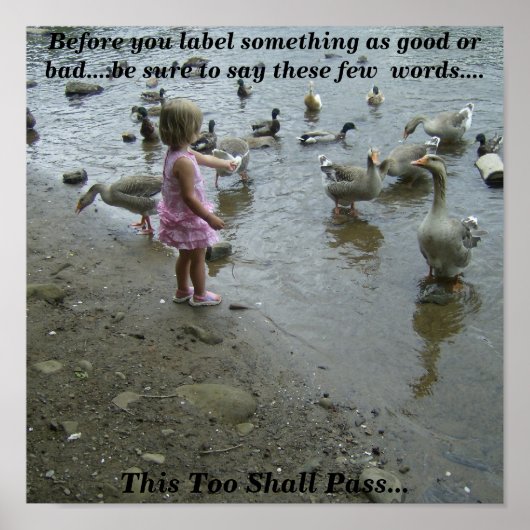 Inspirerend klein meisje poster (Voorkant)