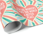 Inspirerend kleuren voor sociale werkaanbiedingen  cadeaupapier (Rol Hoek)