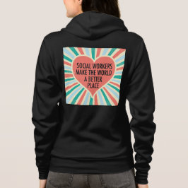 Inspirerend kleuren voor sociale werkaanbiedingen  hoodie