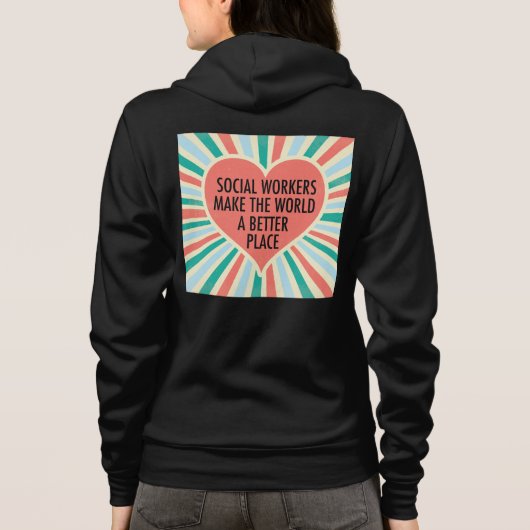 Inspirerend kleuren voor sociale werkaanbiedingen  hoodie (Achterkant)