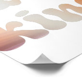 Inspirerend kleurrijke metallische Waterverf Poster (Hoek)