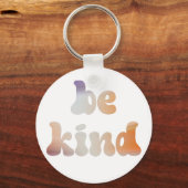 Inspirerend kleurrijke metallische Waterverf Sleutelhanger (Voorkant)