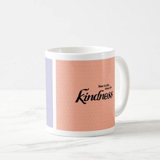 Inspirerend kleurrijke Peace & Kindness Coffee Mok (Voorkant rechts)