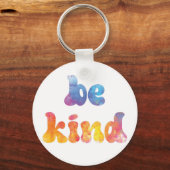 Inspirerend kleurrijke Waterverf Sleutelhanger (Voorkant)