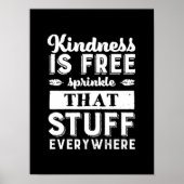 Inspirerend knokheid is overal vrij om te springen poster (Voorkant)