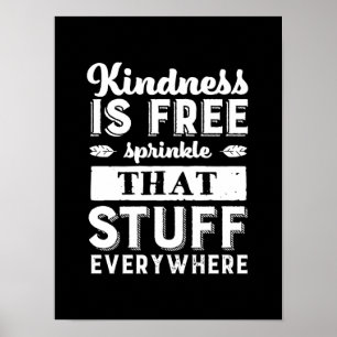 Inspirerend knokheid is overal vrij om te springen poster