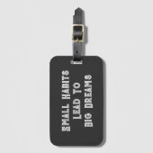 Inspirerend koele tekst citaat Mannen Bagagelabel (Voorkant (verticaal))