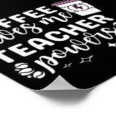 Inspirerend koffie geeft me leerkrachten bevoegdhe poster (Hoek)