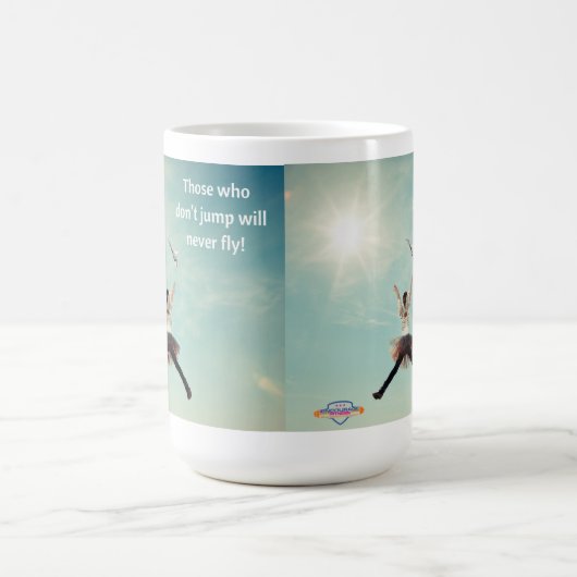 inspirerend koffie-mok "Jump" Koffiemok (Center)