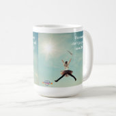 inspirerend koffie-mok "Jump" Koffiemok (Voorkant rechts)