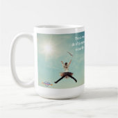 inspirerend koffie-mok "Jump" Koffiemok (Links)