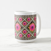 Inspirerend koffie Mok met African Daisies (Voorkant rechts)